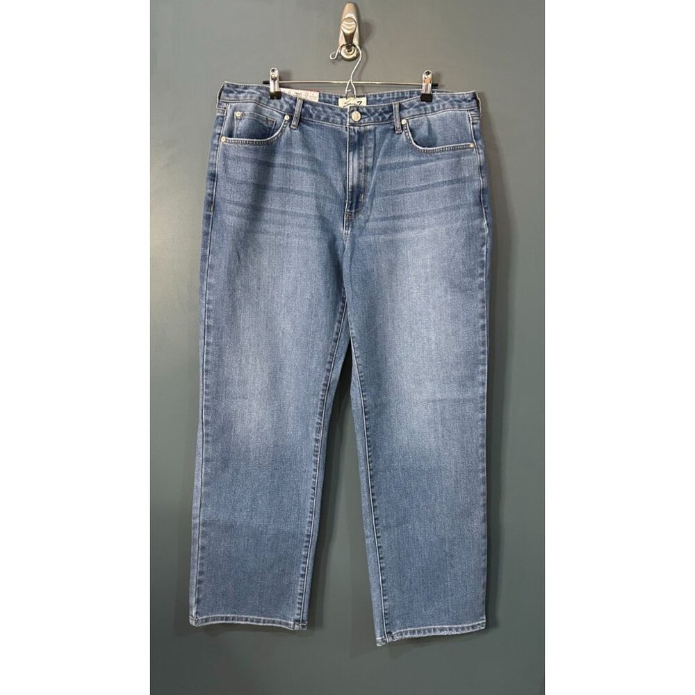 NWT Seven 7 Jeans Women's 14 Loose Straight Jenas, High Rise
